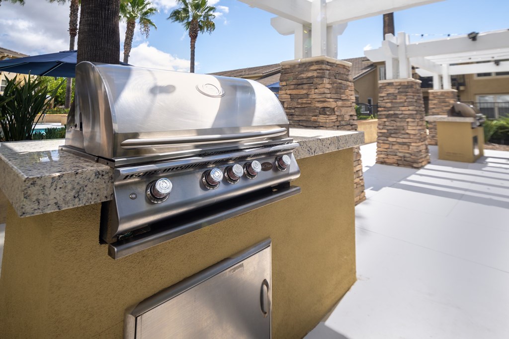 Gas barbecue grills at 55+ FountainGlen Temecula, Temecula, CA, 92591