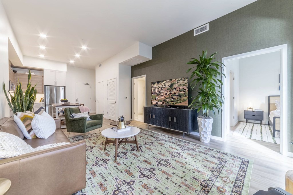 Living room with couch and coffee table