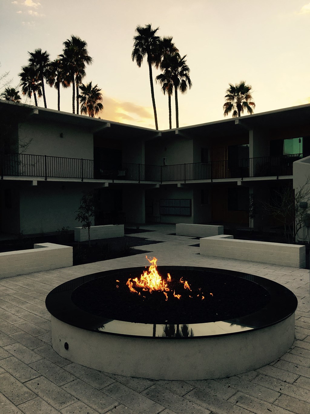 Courtyard firepit at Winfield of Scottsdale, Arizona, 85251