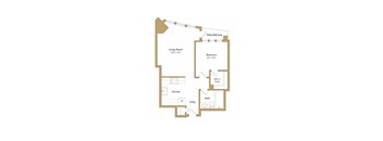 Golden Gate floor plan at Towers at Rincon, San Francisco, CA