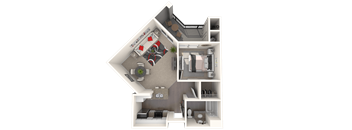 Green - 1 bedroom 1 bathroom at FountainGlen Temecula