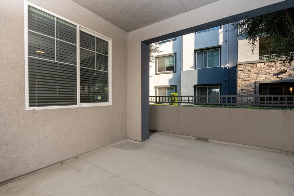 Balcony with a view at The Grove Apartments, California