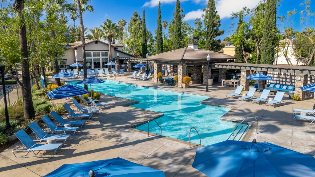 Large Swimming pool at The Grove Apartments, Ontario, 91761