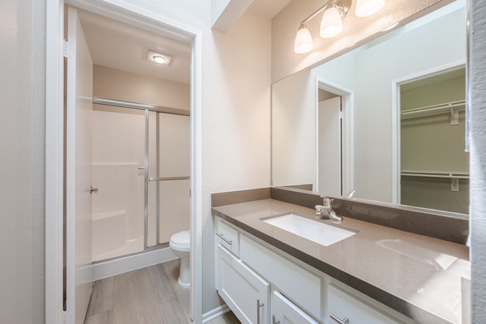 Bathroom With Storage Area at Harbor Pointe, Dana Point, CA, 92629