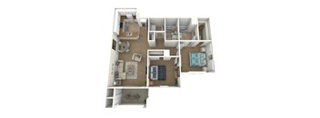 Pitzer - 2 bed 2 bath - 1076 sqft