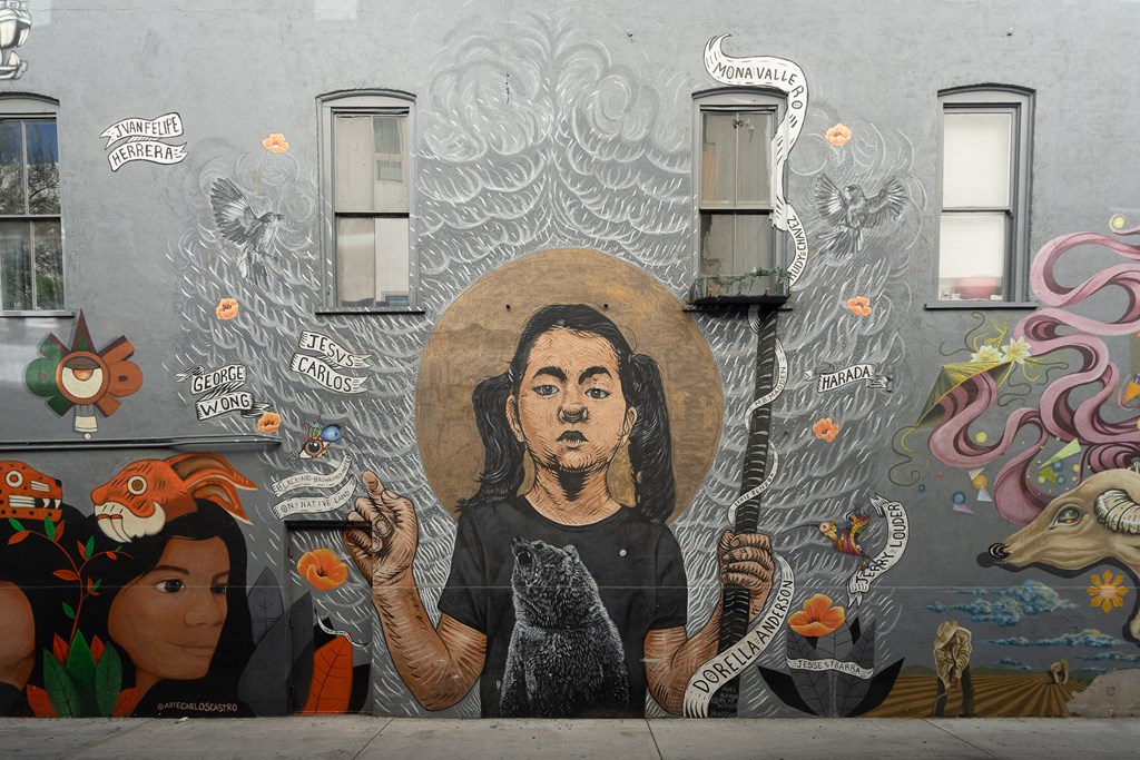 Artwork on city wall