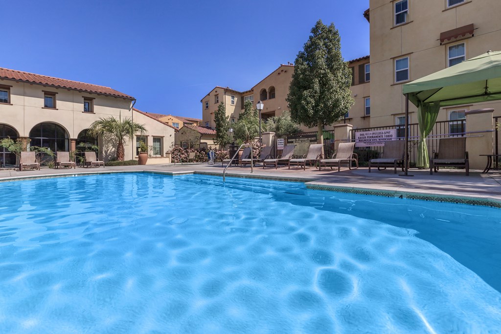 the swimming pool at Paseo at Magnolia Luxury Apartments