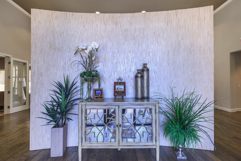 table with plants and decor