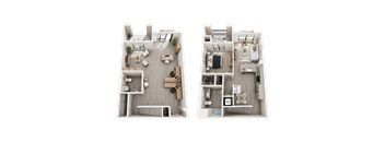 1 Bed 1 Bath A1 Floor Plan at North Grove, California