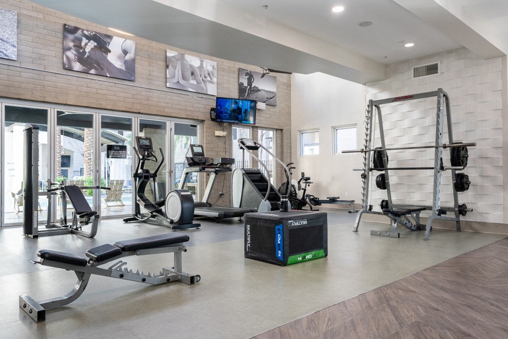 the estates at tanglewoodfitness gym with weights and cardio equipment