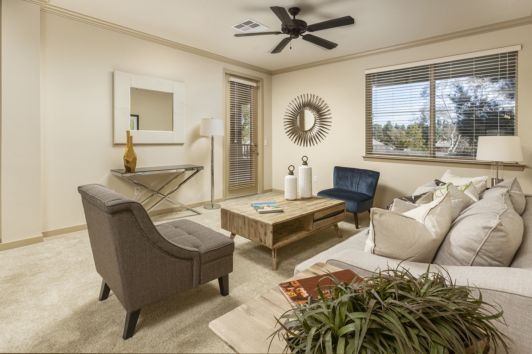 Living Area at 55+ FountainGlen  Jacaranda, California