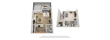 Loft A4 Renovated Floor Plan at Terracina, Broomfield