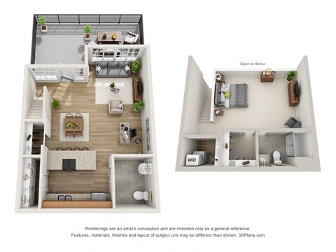 Loft A4 Renovated Floor Plan at Terracina, Broomfield