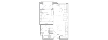 a black and white floor plan of a house