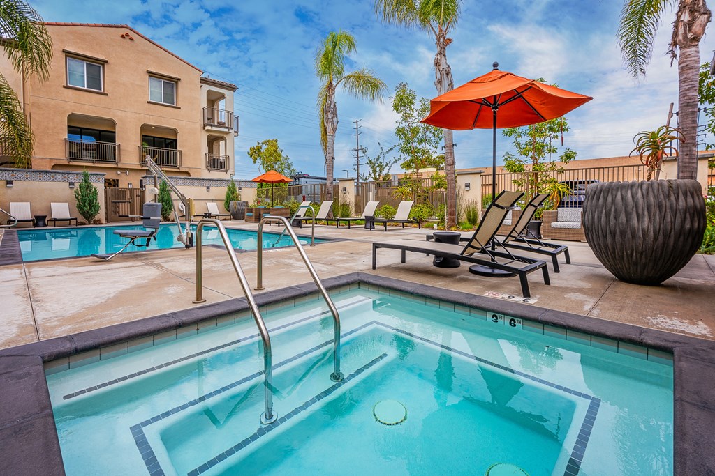 our apartments showcase a swimming pool