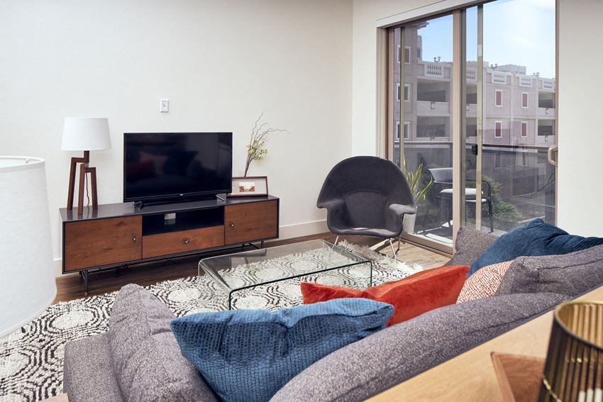 furnished living room with tv furnished living room with tv