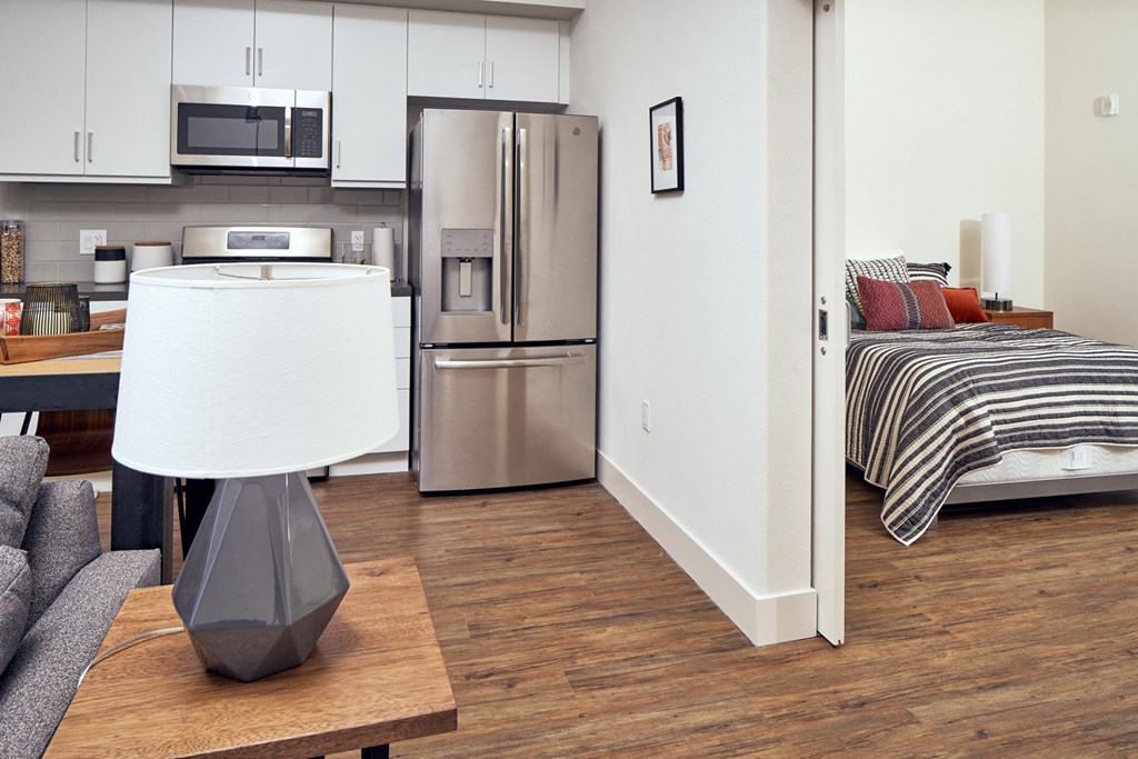 furnished bedroom at Main+Nine, California, 92501