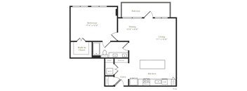 A11 - 1 bed 1 bath - 997 sqft