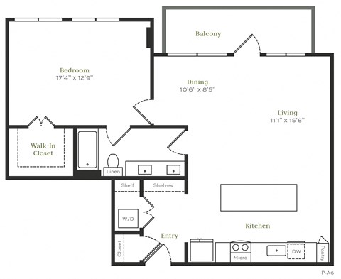 A11 - 1 bed 1 bath - 997 sqft