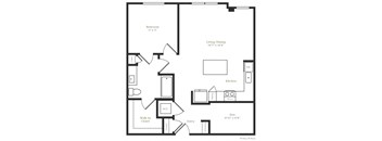 A16 - 1 bed 1 bath - 858 sqft