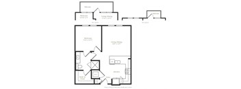 A2 - 1 bed 1 bath - 680 sqft