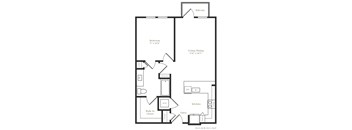 A7 - 1 bed 1 bath - 758 sqft