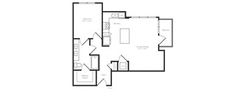 A8 - 1 bed 1 bath - 799 sqft
