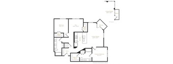 B10 - 2 bed 2 bath - 1304 sqft