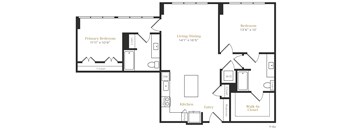 B4 - 2 bed 2 bath - 1152 sqft