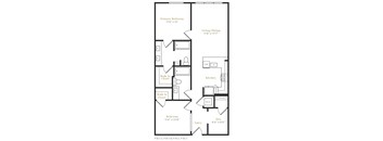 B7 - 2 bed 2 bath - 1072 sqft