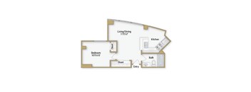 Marina floor plan at Towers at Rincon, California , 94105