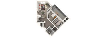 Maybeck - Two bedroom one bathroom unit at FountainGlen Temeucla