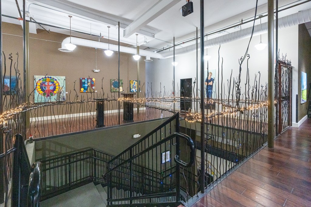 a view of the museum from the second floor of the gallery at Mihir Taylor, Taylor, TX 76574