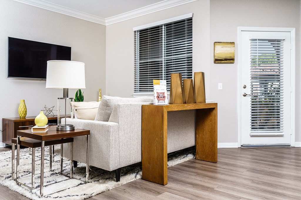 furnished living room