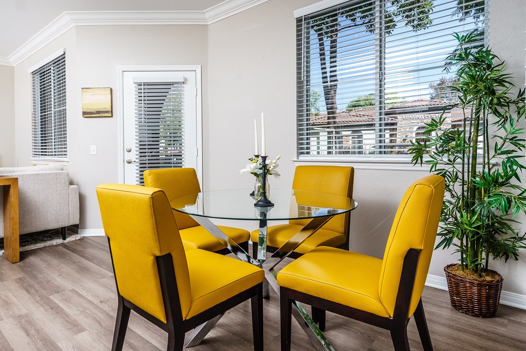 furnished dining area