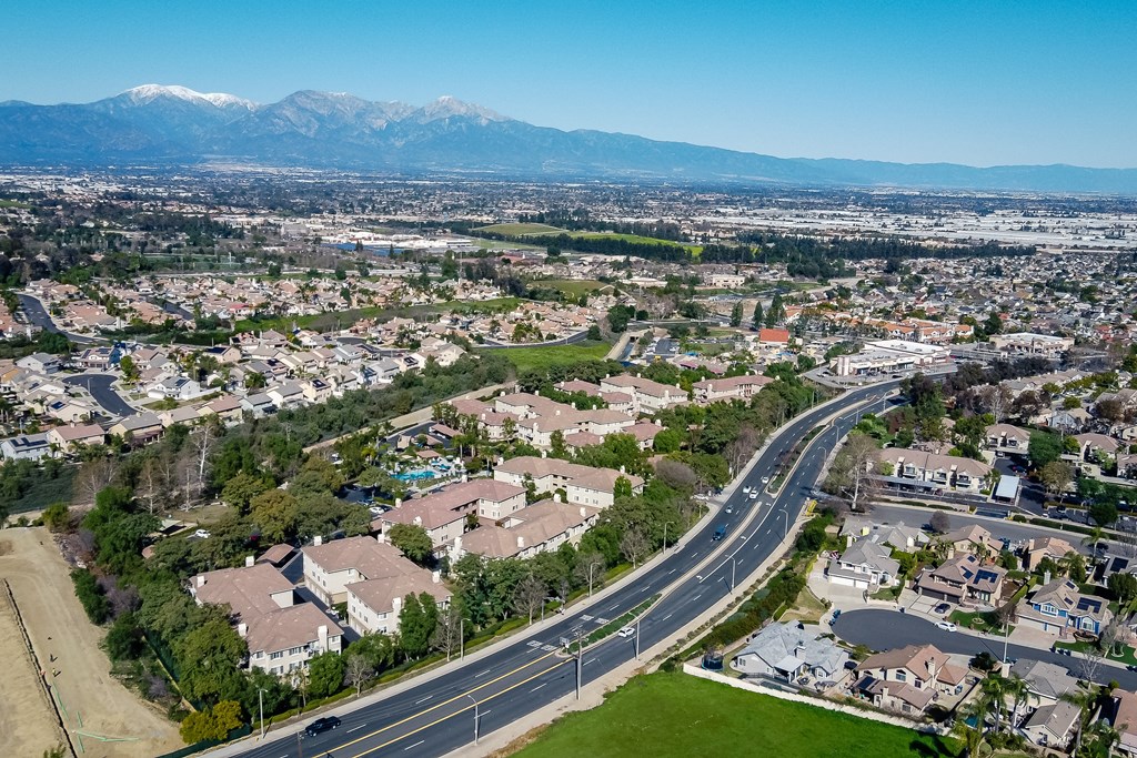 aerial view of missions at chino hills
