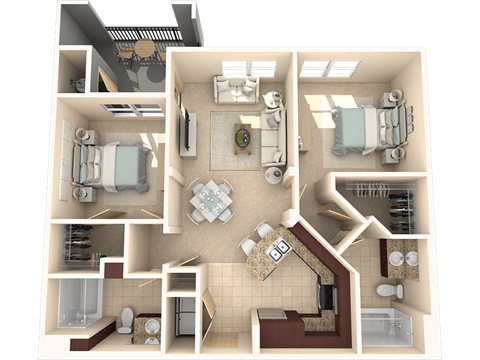 Mulberry Floor Plan at 55+ FountainGlen  Jacaranda, California