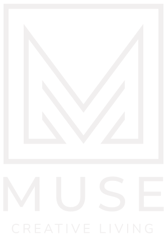 A logo with the word "MUSE" and the words "CREATIVE LIVING" below it.