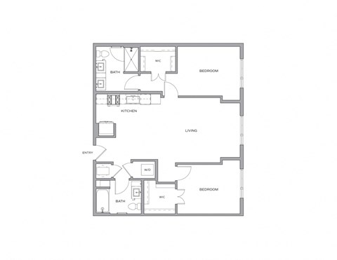 Oceanus - 2 Bed 2 Bath - 1065 sqft