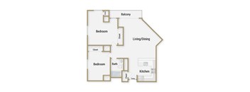 Pacifica floor plan at Towers at Rincon, San Francisco, California