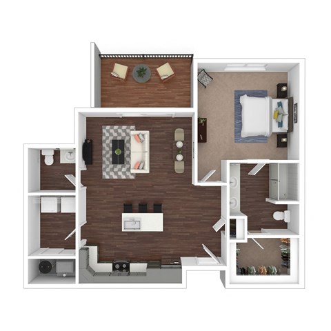 A1 - 1 bed 1 bath - 933 sqft at Parkside at Littleton Village, Littleton, Colorado