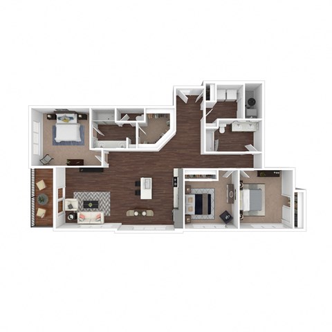 C2 - 3 bed 2 bath - 1531 sqft at Parkside at Littleton Village, Colorado