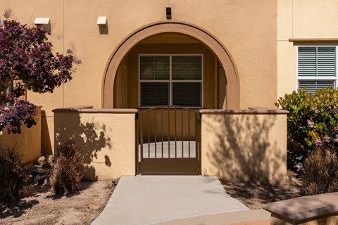 Wheel chair entrance with gate at Paseos at Magnolia