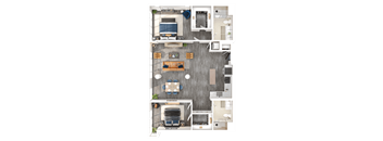 Penthouse 2R floorplan