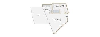 Pier 39 Floor plan at Towers at Rincon, San Francisco, CA, California , 94105