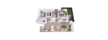 Echo 3D floor plan image