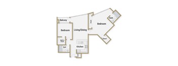Presidio floor plan at Towers at Rincon, San Francisco, CA