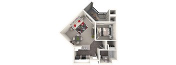 Rancho Floor Plan at 55+ FountainGlen Valencia, Valencia