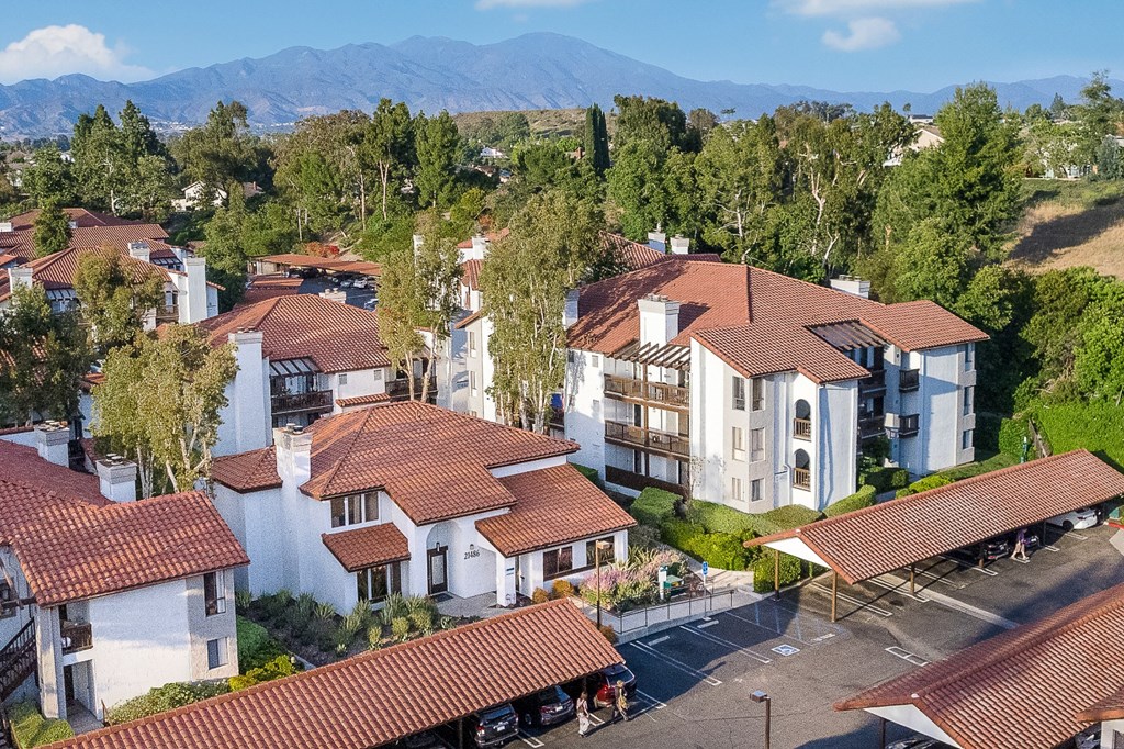 Apartment exterior and carports at Ridgecrest, California, 92630