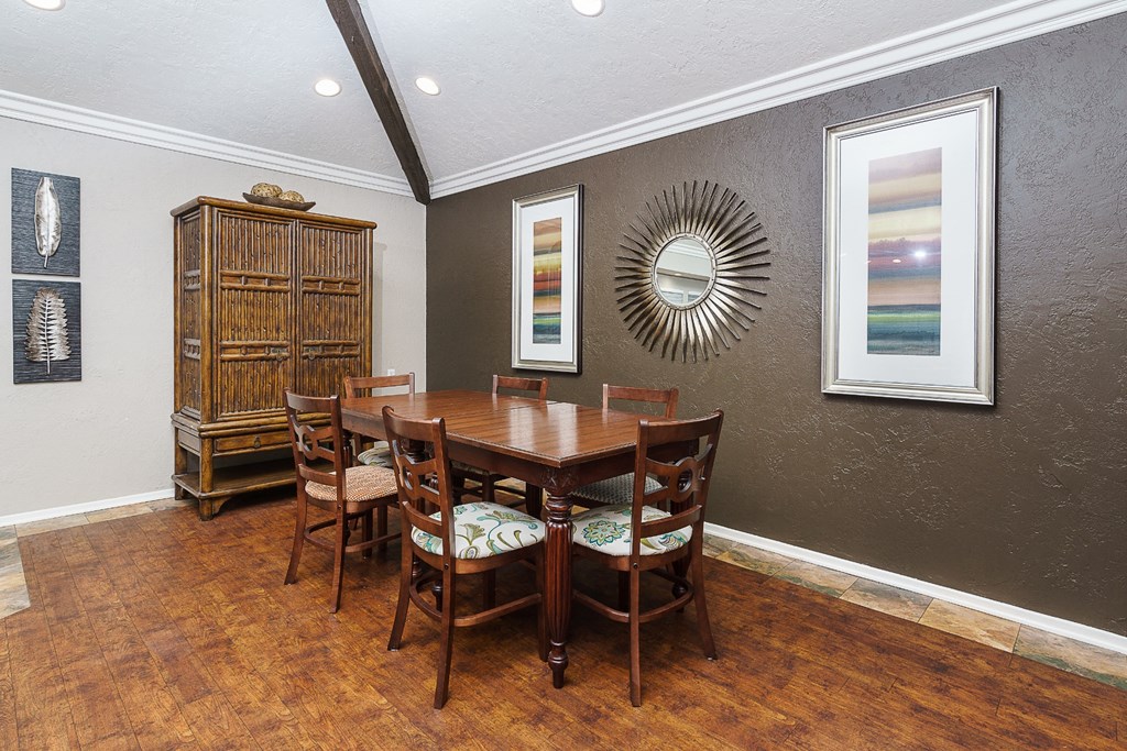 Table in clubroom at Ridgecrest, Lake Forest, 92630